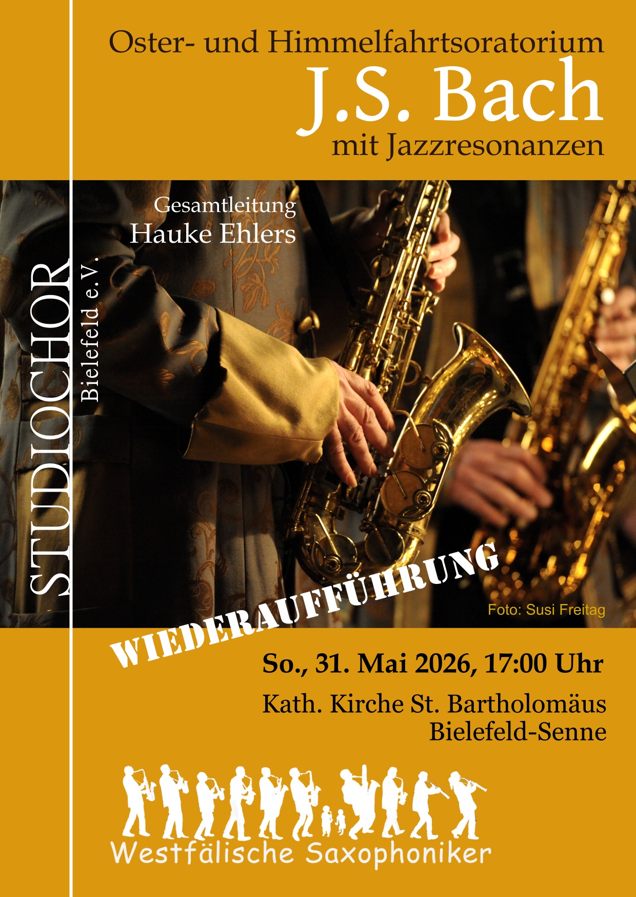 Konzertplakat Bach mit Jazzresonanzen
